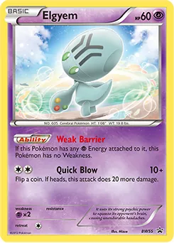 BW Black Star Promos Elgyem Pokémon card